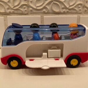 Colorful Playmobile Bus with Figures